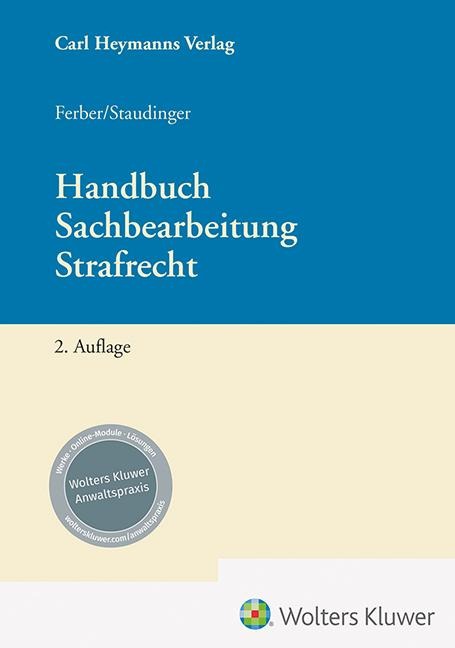 Handbuch Sachbearbeitung Strafrecht - 