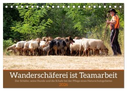 Cover-Bild zum Titel 'Wanderschäferei ist Teamarbeit (Tischkalender 2026 DIN A5 quer), CALVENDO Monatskalender' von 'Marion Sixt'
