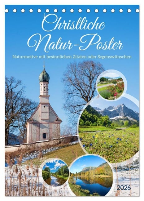 Christliche Natur-Poster 2026 (Tischkalender 2026 DIN A5 hoch), CALVENDO Monatskalender - SusaZoom SusaZoom