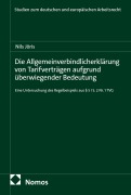 Cover-Bild zum Titel 'Die Allgemeinverbindlicherklärung von Tarifverträgen aufgrund überwiegender Bedeutung' von 'Nils Jöris'