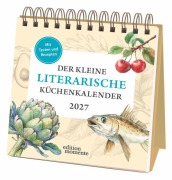 Cover-Bild zum Titel 'Der kleine literarische Küchenkalender Premium-Postkartenkalender 2027 - Mit Texten und Rezepten' von ''