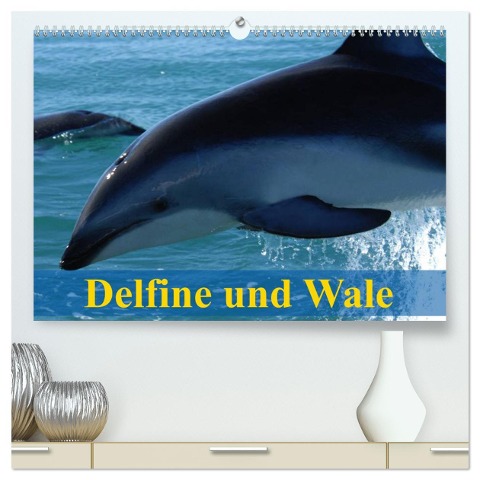 Delfine und Wale (hochwertiger Premium Wandkalender 2025 DIN A2 quer), Kunstdruck in Hochglanz - Elisabeth Stanzer