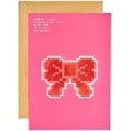 Card Set Bows, Pixels FSC MIX, DIN A5, 6 Karten, 6 Umschläge - 