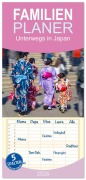 Cover-Bild zum Titel 'Familienplaner 2026 - Unterwegs in Japan mit 5 Spalten (Wandkalender, 21 x 45 cm) CALVENDO' von 'Nina Schwarze'