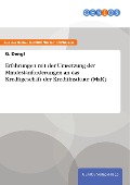 Cover-Bild zum Titel 'Erfahrungen mit der Umsetzung der Mindestanforderungen an das Kreditgeschäft der Kreditinstitute (MaK)' von 'G. Dengl'