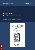 Cover-Bild zum Titel 'Melchioris Cani Relectio de sacramentis in genere' von 'Boris Hogenmüller'