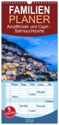 Cover-Bild zum Titel 'Familienplaner 2026 - Amalfiküste und Capri - Sehnsuchtsorte mit 5 Spalten (Wandkalender, 21 x 45 cm) CALVENDO' von 'Melanie Viola'