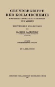 Cover-Bild zum Titel 'Grundbegriffe der Kolloidchemie' von 'Hans Handovsky'