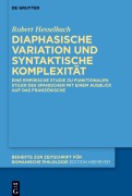 Cover-Bild zum Titel 'Diaphasische Variation und syntaktische Komplexität' von 'Robert Hesselbach'