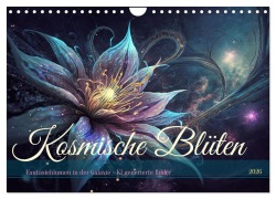 Cover-Bild zum Titel 'Kosmische Blüten (Wandkalender 2026 DIN A4 quer), CALVENDO Monatskalender' von 'Cathrin Illgen'