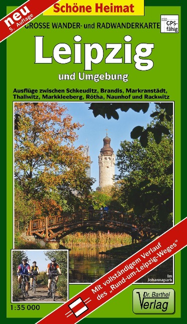 Wander- und Radwanderkarte Leipzig und Umgebung - 