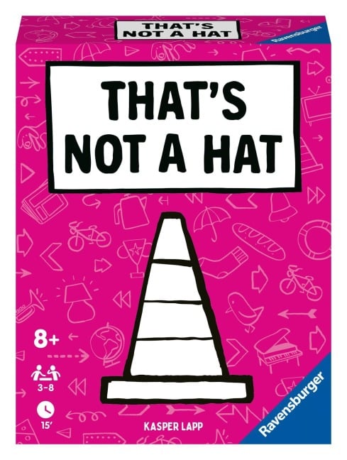 Ravensburger - 20954 That's not a hat Kartenspiel für 3-8 Personen, Partyspiel, lustige Unterhaltung ab 8 Jahren - Kasper Lapp