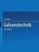 Cover-Bild zum Titel 'Galvanotechnik' von 'Jean Billiter'