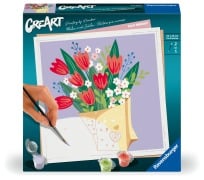 CreArt, Malen nach Zahlen Adults Trend - Tulpenstrauß - 