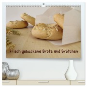 Frisch gebackene Brote und Brötchen (hochwertiger Premium Wandkalender 2026 DIN A2 quer), Kunstdruck in Hochglanz - Heike Rau