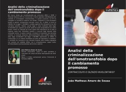 Cover-Bild zum Titel 'Analisi della criminalizzazione dell'omotransfobia dopo il cambiamento promosso' von 'João Matheus Amaro de Sousa'