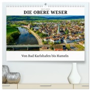 Cover-Bild zum Titel 'Die Obere Weser - von Bad Karlshafen bis Hameln (hochwertiger Premium Wandkalender 2026 DIN A2 quer), Kunstdruck in Hochglanz' von 'Markus W. Lambrecht'