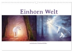 Cover-Bild zum Titel 'Einhorn Welt - verträumte Einhornbilder (Wandkalender 2027 DIN A3 quer), CALVENDO Monatskalender' von 'Liselotte Brunner-Klaus'