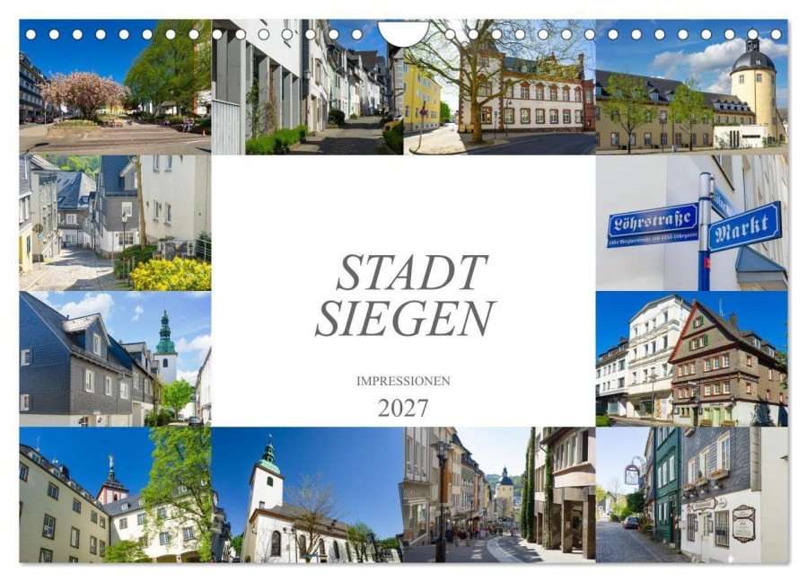 Stadt Siegen Impressionen (Wandkalender 2027 DIN A4 quer), CALVENDO Monatskalender - Dirk Meutzner