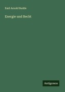 Cover-Bild zum Titel 'Energie und Recht' von 'Emil Arnold Budde'