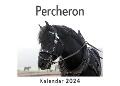 Percheron (Wandkalender 2024, Kalender DIN A4 quer, Monatskalender im Querformat mit Kalendarium, Das perfekte Geschenk) - Anna Müller