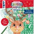 Cover-Bild zum Titel 'Glitzer Zauberpapier Malbuch Fröhliche Weihnachten' von 'Mimi Hecher'