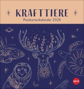 Krafttiere Postkartenkalender 2026 - 