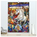 Fantasievolles Mittelalter - Legendäre Symbole des Mittelalters (hochwertiger Premium Wandkalender 2025 DIN A2 hoch), Kunstdruck in Hochglanz - Anja Frost