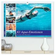 Cover-Bild zum Titel 'KI Aqua-Emotionen - Ein Jahr voller Wassersport (hochwertiger Premium Wandkalender 2026 DIN A2 quer), Kunstdruck in Hochglanz' von 'Claudia Schimmack'