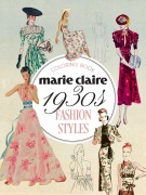 Cover-Bild zum Titel 'Marie Claire 1930s Fashion Styles Coloring Book' von 'Rockpool Publishing'