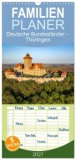Cover-Bild zum Titel 'Familienplaner 2027 - Deutsche Bundesländer - Thüringen mit 5 Spalten (Wandkalender, 21 x 45 cm) CALVENDO' von 'Peter Schickert'