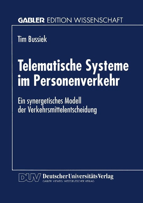 Telematische Systeme im Personenverkehr - 