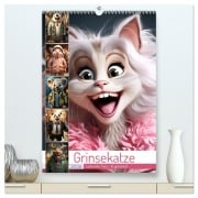 Cover-Bild zum Titel 'Grinsekatze (hochwertiger Premium Wandkalender 2026 DIN A2 hoch), Kunstdruck in Hochglanz' von 'Cathrin Illgen'
