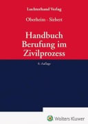Cover-Bild zum Titel 'Handbuch Berufung im Zivilprozess' von ''