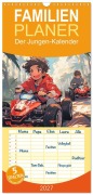 Cover-Bild zum Titel 'Familienplaner 2027 - Der Jungen-Kalender mit 5 Spalten (Wandkalender, 21 x 45 cm) CALVENDO' von 'Cathrin Illgen'