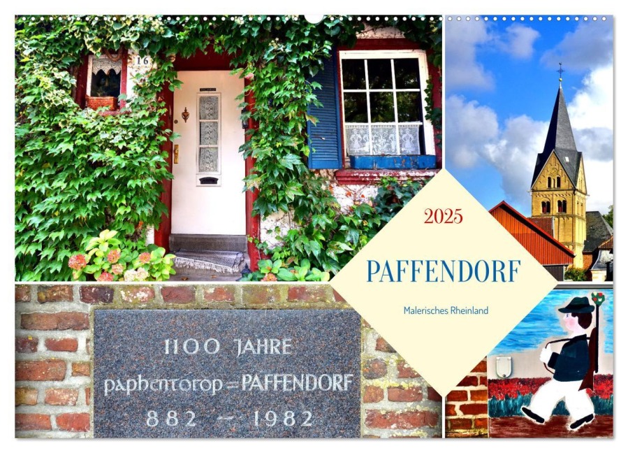 PAFFENDORF - Malerisches Rheinland (Wandkalender 2025 DIN A2 quer), CALVENDO Monatskalender - Henning von Löwis of Menar