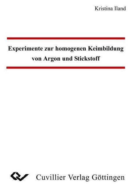 Experimente zur homogenen Keimbildung von Argon und Stickstoff - 