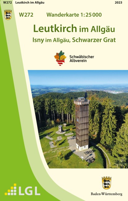 W272 Wanderkarte 1:25 000 Leutkirch im Allgäu - 