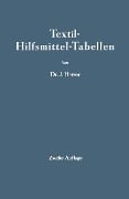 Textil-Hilfsmittel-Tabellen - J. Hetzer