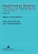 Cover-Bild zum Titel 'Das neue Recht der Namensaktie' von 'Miguel A. Garcia Mateos'