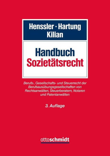 Handbuch Sozietätsrecht - 