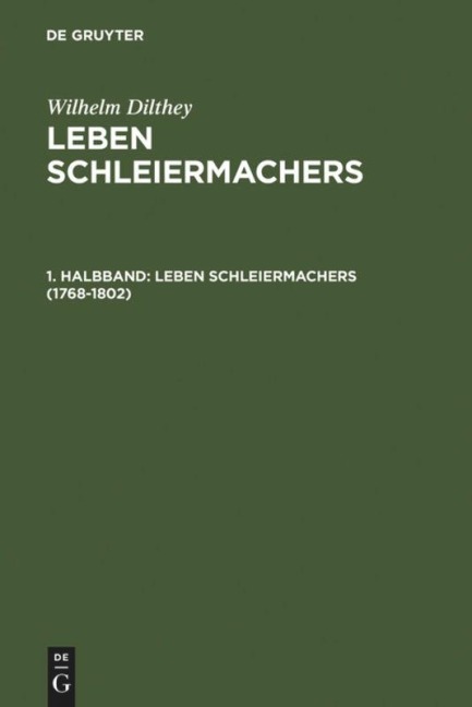 1768-1802 - Wilhelm Dilthey