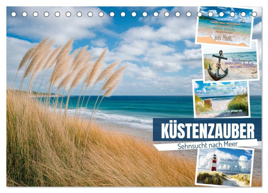 KÜSTENZAUBER Sehnsucht nach Meer (Tischkalender 2026 DIN A5 quer), CALVENDO Monatskalender - Melanie Viola