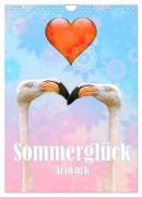 Cover-Bild zum Titel 'Sommerglück - Artwork (Wandkalender 2026 DIN A4 hoch), CALVENDO Monatskalender' von 'Liselotte Brunner-Klaus'