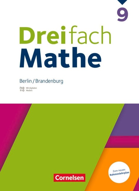 Dreifach Mathe 9. Schuljahr - Berlin und Brandenburg - Schulbuch mit digitalen Hilfen, Erklärfilmen und Wortvertonungen - 