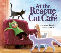 Cover-Bild zum Titel 'At the Rescue Cat Café' von 'Anna Humphrey'