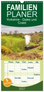 Cover-Bild zum Titel 'Familienplaner 2027 - Yorkshire - Dales und Coast mit 5 Spalten (Wandkalender, 21 x 45 cm) CALVENDO' von 'Katrin Streiparth'