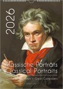 Cover-Bild zum Titel 'Komponisten-Kalender, ein Musik-Kalender 2026, DIN A4' von 'Peter Bach Jr.'