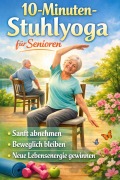 Cover-Bild zum Titel '10-Minuten-Stuhlyoga für Senioren: Sanft abnehmen, beweglich bleiben und neue Lebensenergie gewinnen-Geschenk für ältere Menschen' von 'Mia Fitwell'