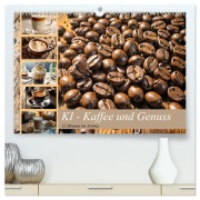 Cover-Bild zum Titel 'KI - Kaffee und Genuss 12 Monate im Aroma (hochwertiger Premium Wandkalender 2026 DIN A2 quer), Kunstdruck in Hochglanz' von 'Claudia Schimmack'